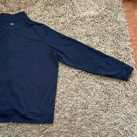 Peter Millar Navy Quarter-Zip CT&CC Logo Pullovers Size Large - Picture 9 of 11